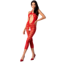 PASSION WOMAN BS081 Rotes Bodystocking Einheitsgröße