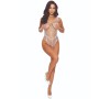 PASSION - BS114 Weißes Netz-Bodystocking aus Spitze