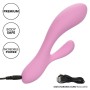 CALEXOTICS Contour Zoie Rosa - Flexibler Dual-Massager mit 10 Vibrationsfunktionen