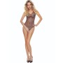 PASSION - BS109 Schwarzer Schmetterling Bodystocking aus Spitze