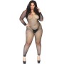 Leg Avenue Bodystocking aus Netz mit Glitzer 1X-2X