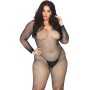 Leg Avenue Bodystocking aus Netz mit Glitzer 1X-2X