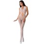 PASSION WOMAN BS065 Weißer Bodystocking Einheitsgröße