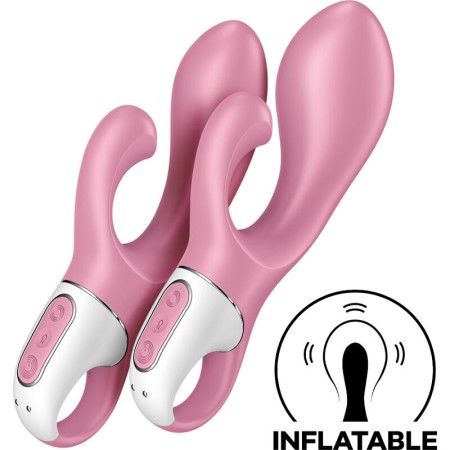 SATISFYER AIR PUMP BUNNY 2 - Aufblasbarer Rabbit Vibrator in Rosa