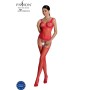 PASSION - ECO COLLECTION Bodystocking ECO BS001 Rot - Nachhaltige erotische Damenwäsche