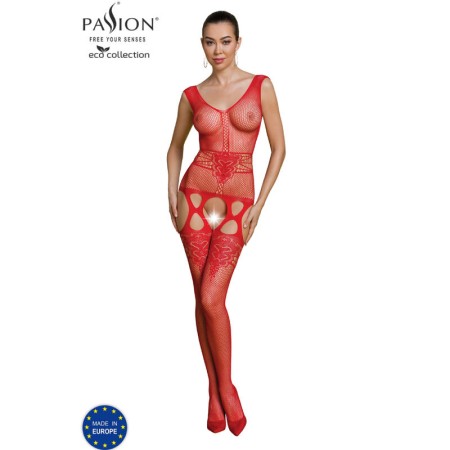 Passion Eco Collection Bodystocking BS014 Rot – Nachhaltige Erotik-Lingerie