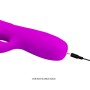 PRETTY LOVE - Melanie Wiederaufladbarer Rabbit Vibrator in Violett