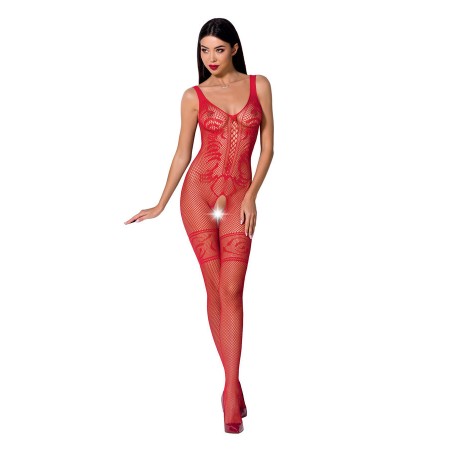 PASSION WOMAN BS069 Rotes Bodystocking, Einheitsgröße