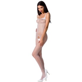 PASSION - WOMAN BS071 Weißer Bodystocking Einheitsgröße