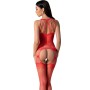 PASSION - BS095 Rotes Bodystocking Einheitsgröße