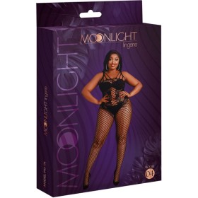 MOONLIGHT Modell 4 Bodystocking Schwarz Plus Size - Sexy und Elegant