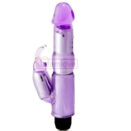 BAILE Rabbit Fantasy Vibe Lila – Sanfter Gelatin Vibrator mit Klitorisstimulator