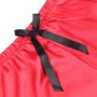 SUBBLIME - Sexy Satin- und Spitzen-Pyjama Schwarz/Rot S/M