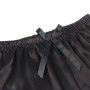 SUBBLIME Sexy Satin- und Spitzen-Pyjama Schwarz L/XL