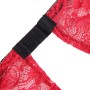 SUBBLIME - 3-teiliges Set aus Spitze und Satin, Rot S/M