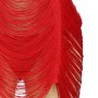 SUBBLIME - Rotes Fransen-Kleid mit Stringtanga L/XL