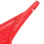 SUBBLIME Roter BH-Set mit Ketten und Herz aus Mesh S/M