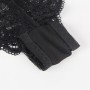 SUBBLIME 3-teiliges Set aus Spitze und Satin, Schwarz S/M