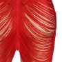 SUBBLIME - Rotes Fransen-Kleid mit Tanga S/M - Eleganz und Verführung