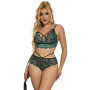 SUBBLIME - 954086 BH + Spitzenpanty Grün S/M - Elegante Damenunterwäsche