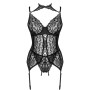 LivCo Corsetti Fashion - Gielandra Korsett & Panty Set Schwarz