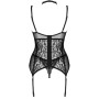 LivCo Corsetti Fashion - Gielandra Korsett & Panty Set Schwarz
