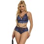 SUBBLIME - 954079 BH + Spitzenpanty Blau L/XL