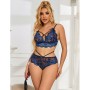SUBBLIME - 954079 BH + Spitzenpanty Blau L/XL