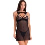 Livco Corsetti Fashion - Krolina LC 90734 Chemise & Tanga Schwarz S/M