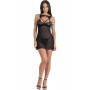 Livco Corsetti Fashion - Krolina LC 90734 Chemise & Tanga Schwarz S/M