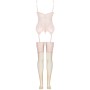LIVCO CORSETTI FASHION - Persinne Peach Set: Korsett + Panty + Strümpfe
