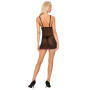 Livco Corsetti Fashion - Ramlah Chemise und Tanga Set Schwarz S/M