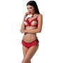 PASSION - Woman Cherry Set S/M - Verführerische rote Lingerie