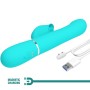 PRETTY LOVE Rabbit Vibrator Perlen Aqua Grün – 7 Vibrationsmodi, USB Aufladung