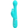 PRETTY LOVE DEJON Rabbit Vibrator 3-in-1 Multifunktion in Aqua Grün