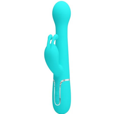 PRETTY LOVE DEJON Rabbit Vibrator 3-in-1 Multifunktion in Aqua Grün