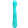 PRETTY LOVE DEJON Rabbit Vibrator 3-in-1 Multifunktion in Aqua Grün