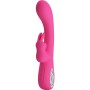 PRETTY LOVE Novak Rabbit Vibrator mit 12 Vibrationsmodi, Rosa