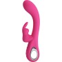 PRETTY LOVE Novak Rabbit Vibrator mit 12 Vibrationsmodi, Rosa