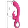 PRETTY LOVE Novak Rabbit Vibrator mit 12 Vibrationsmodi, Rosa