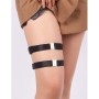SUBBLIME - 957476 Verstellbare Schwarze Beinringe mit Schnallen