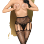 PENTHOUSE - NO EXCUSES Strümpfe S/M/L – Sexy Netzstrümpfe mit Strap-Optik