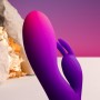 ROCKS-OFF GLO-GIRL Rabbit Vibrator mit Doppelmotor, Lila