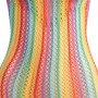 SUBBLIME - 952341 Regenbogen Netzkleid Einheitsgröße
