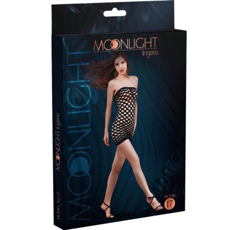 MOONLIGHT Modell 17 Netzkleid Schwarz Einheitsgröße