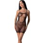 PASSION - BS096 Schwarzer Bodystocking in Einheitsgröße