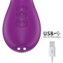 INTENSE Apolo Wiederaufladbarer Multifunktions-Vibrator mit 7 Vibrationsmodi und schwingender Zunge, Lila
