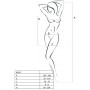 PASSION - WOMAN BS027 Bodystocking im roten Kleid-Stil, Einheitsgröße