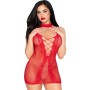 LEG AVENUE 81675 Rotes Halter Mini Kleid - Einheitsgröße