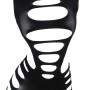 SUBBLIME - 952266 Elastisches Langarm-Netzkleid in Schwarz, Einheitsgröße